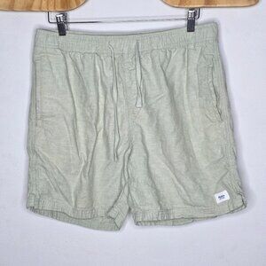 Katin Men’s Isaiah Local Short Cotton/Linen Blend Size Large 6” Green Drawstring